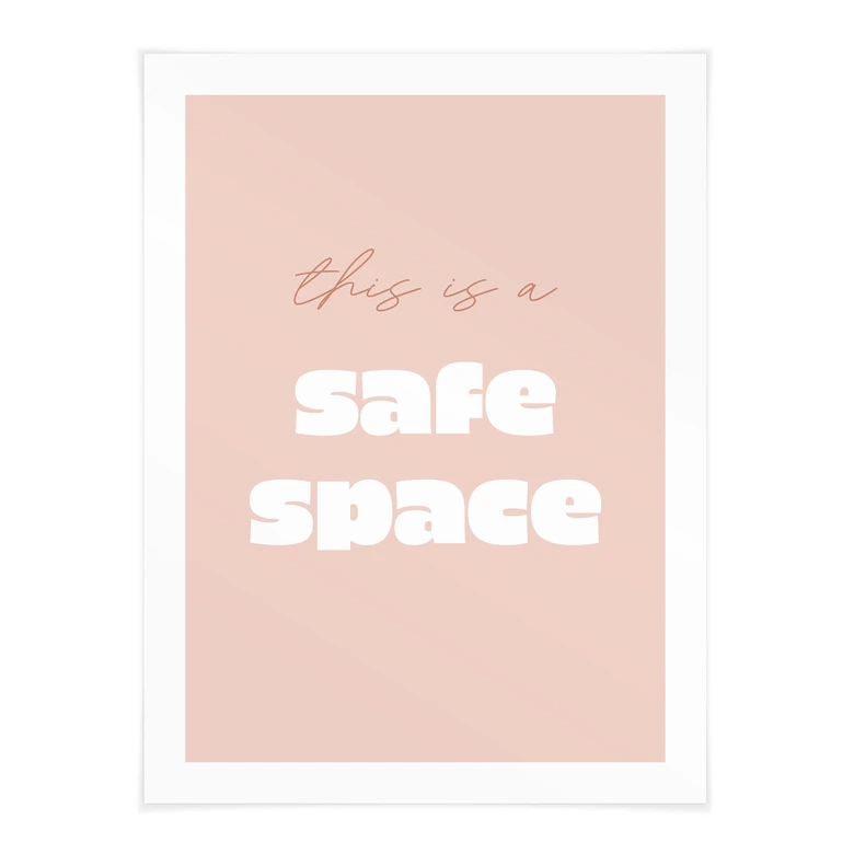 Póster Este es un espacio seguro 