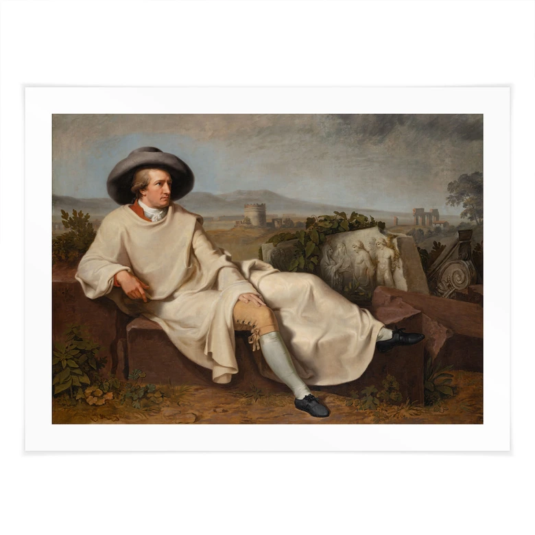 Plakat Tischbein - Goethe i den romerske campagna 
