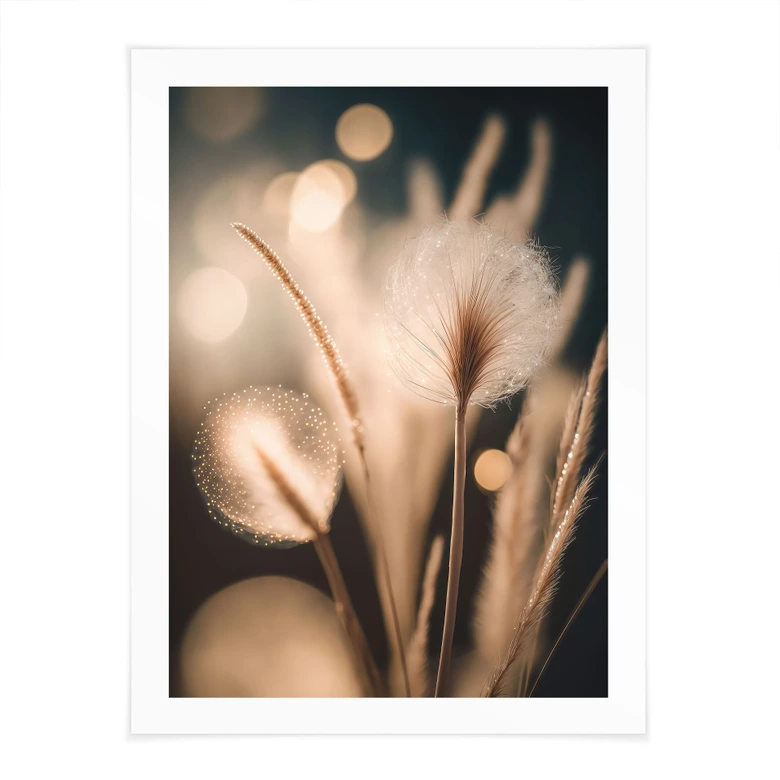 Poster Boho grasses in golden light - Treechild 