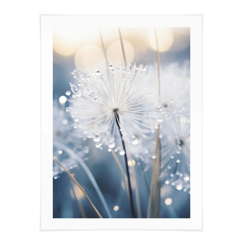 Poster med gnistrande maskrosor - Treechild 