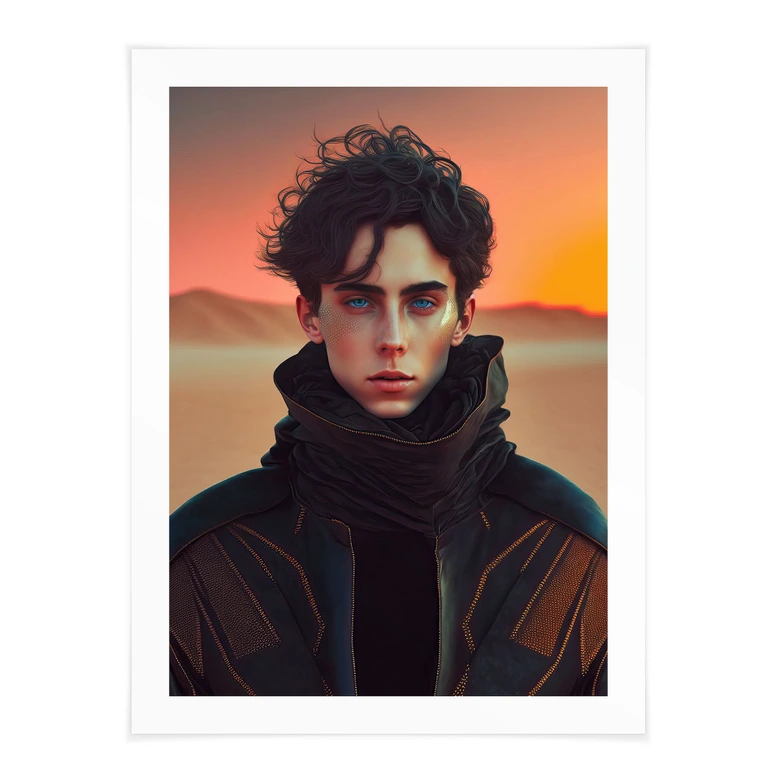 Póster Paul en el desierto - Inspirado en Dune - Treechild 