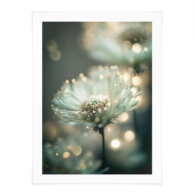 Plakat Delikatny blask kwiatów - Treechild 