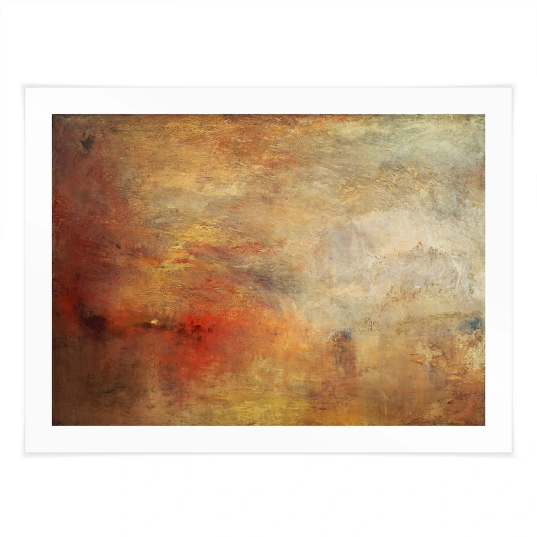 Poster Turner - Sonnenuntergang über einem See 