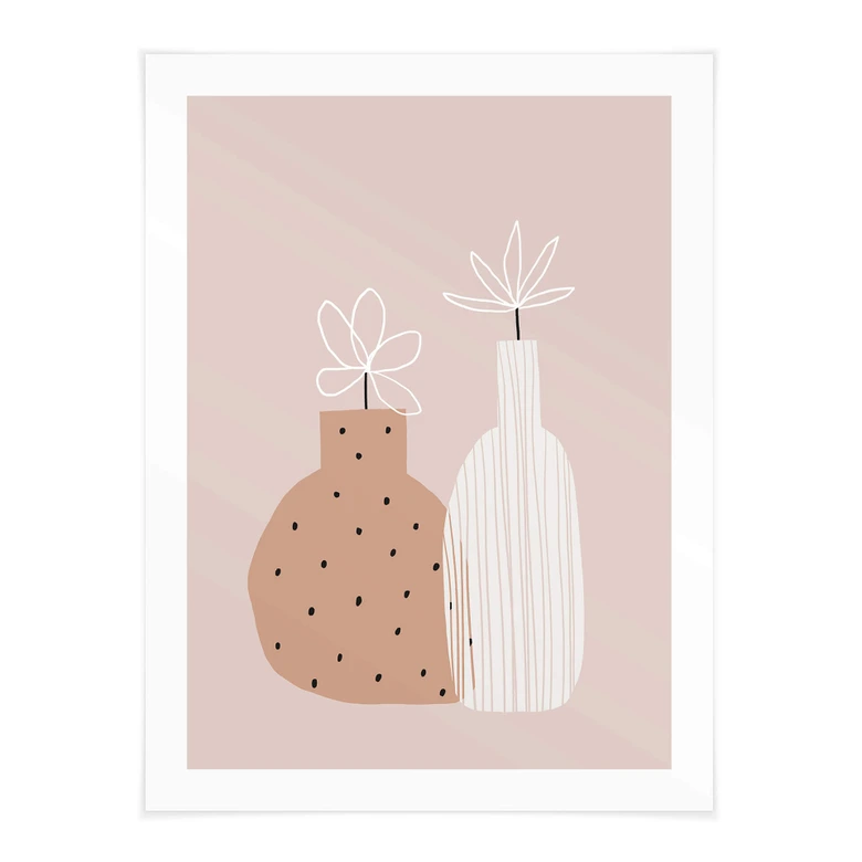 Poster uplusmestudio - Kleine Blumen in der Vase 