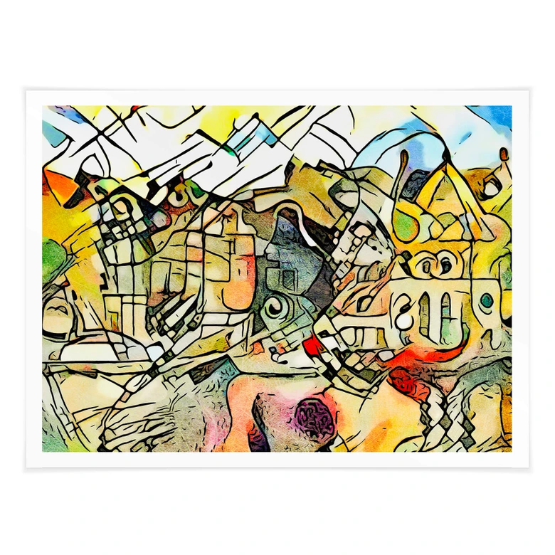 Poster Zamart - Kandinsky meets Amsterdam 