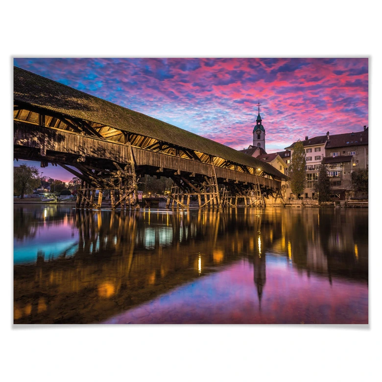 Poster Huber - Old Town Olten 