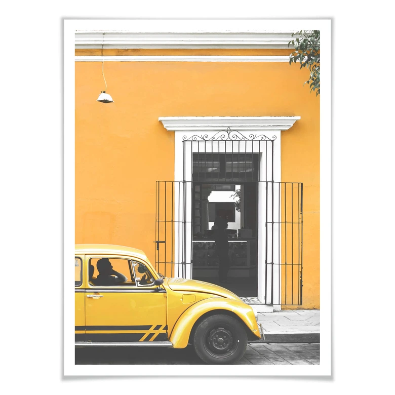 Poster Hugonnard - Taxi in Mexico 