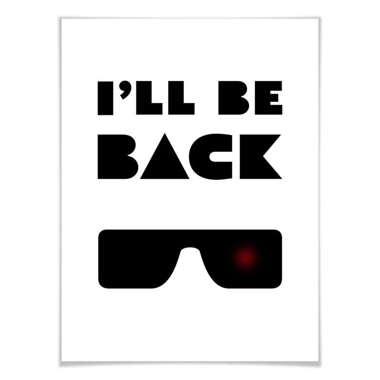 Poster I'll be back 