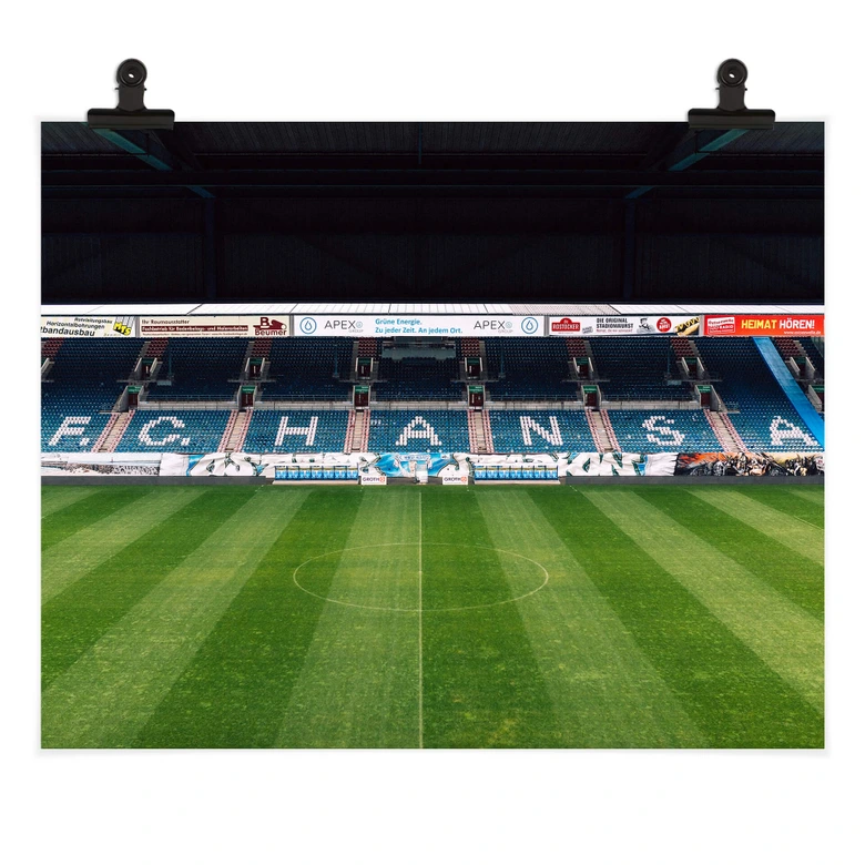 Poster FC Hansa Rostock Stadion Tribüne 