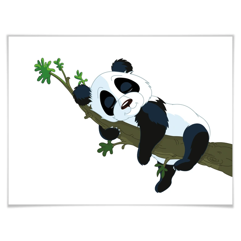 Plakat - Sovende Panda 