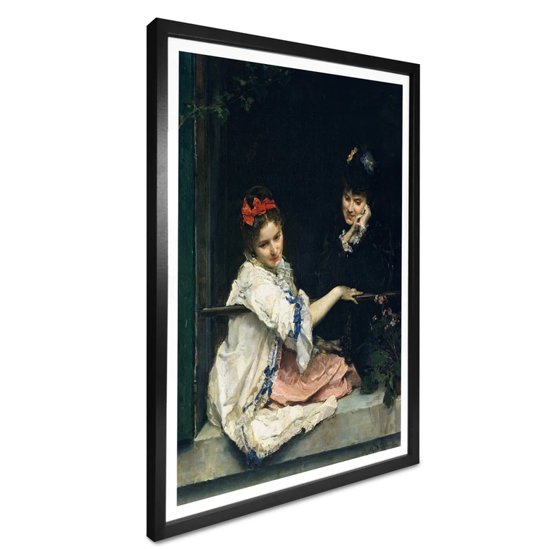 Poster Garreta - Zwei Mädchen am Fenster 