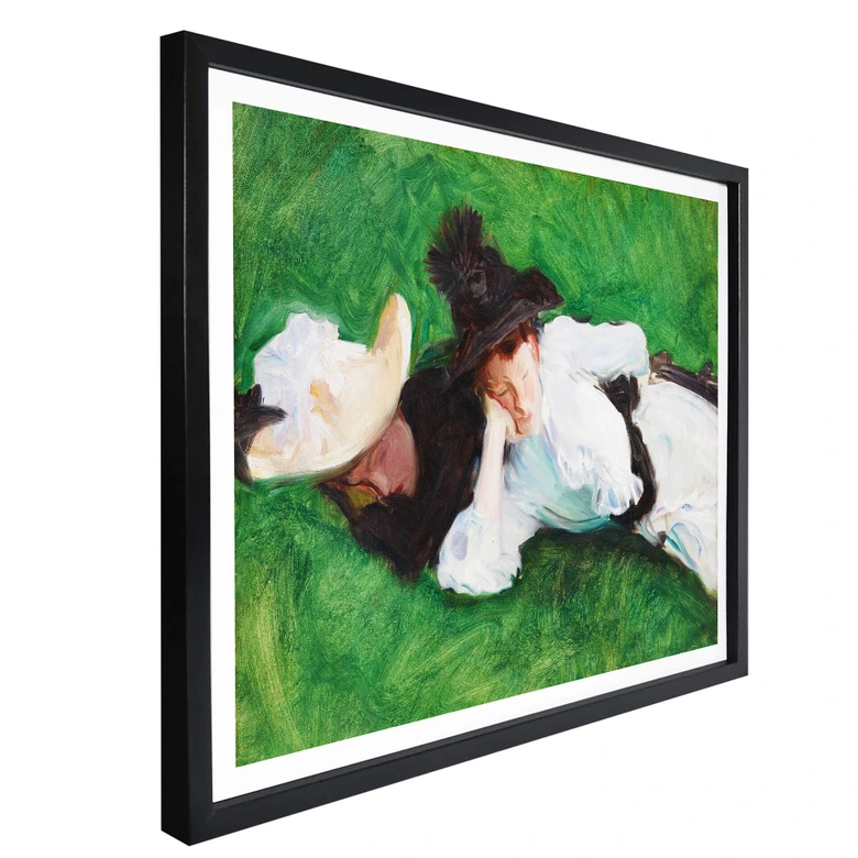 Poster Sargent - Twee meisjes op het gazon 