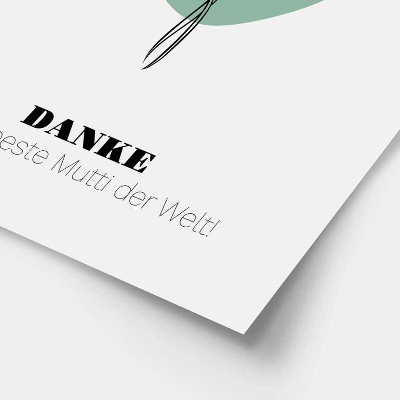 Personalisierbares Poster Monatsblume Juni 