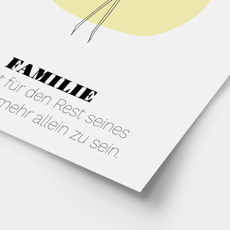 Personalisierbares Poster Monatsblume März 