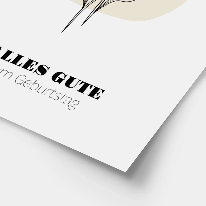 Personalisierbares Poster Monatsblume November 