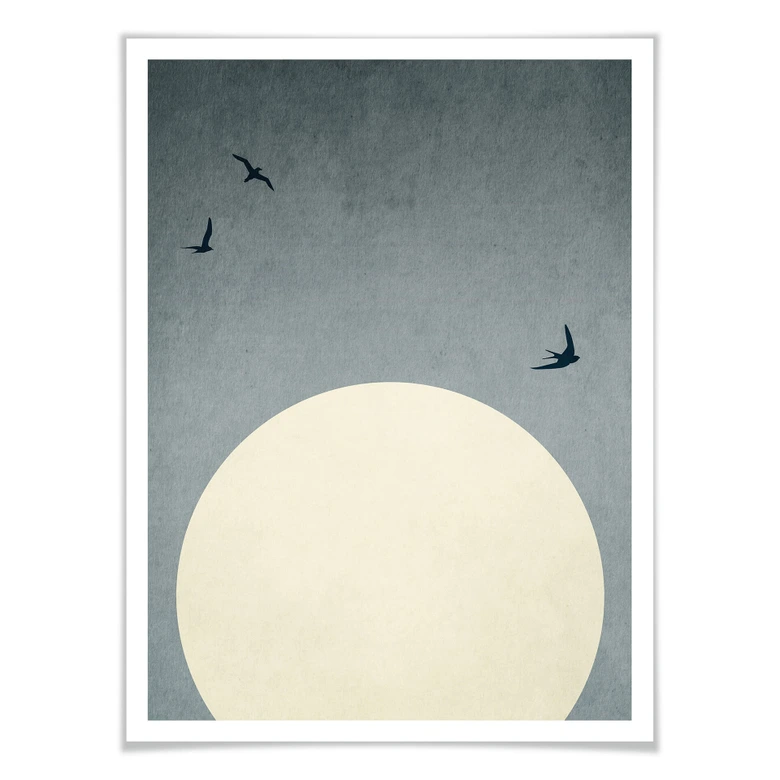 Poster Kubistika - Bei Nacht 