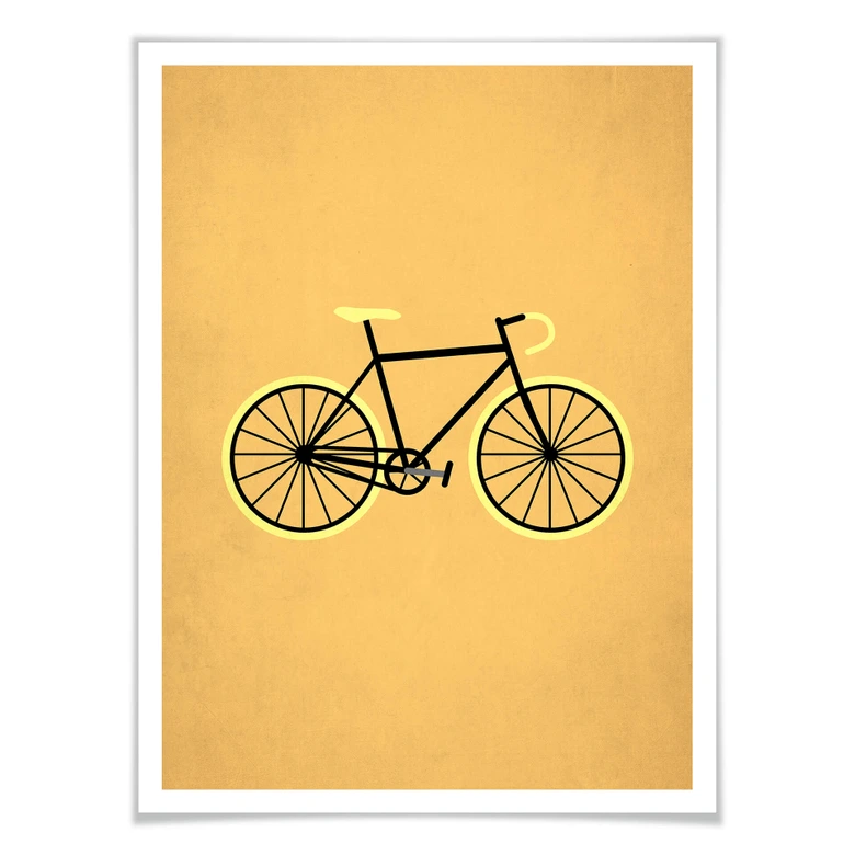 Plakat - Kubistika - Bicycle lover 