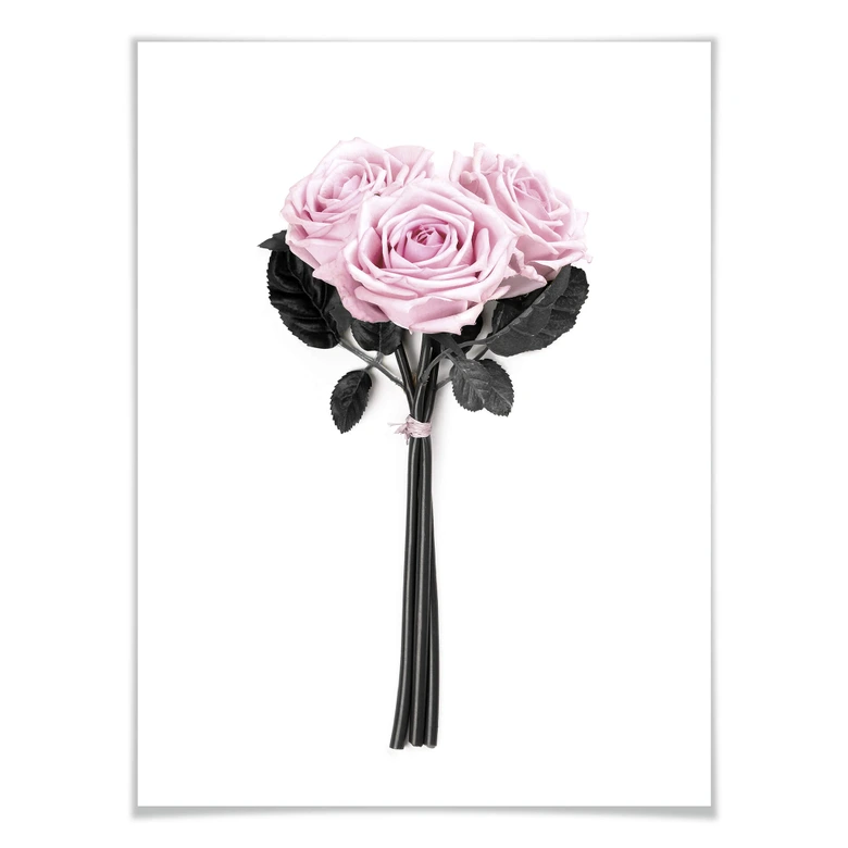 Póster Kubistika - Rosas silvestres 