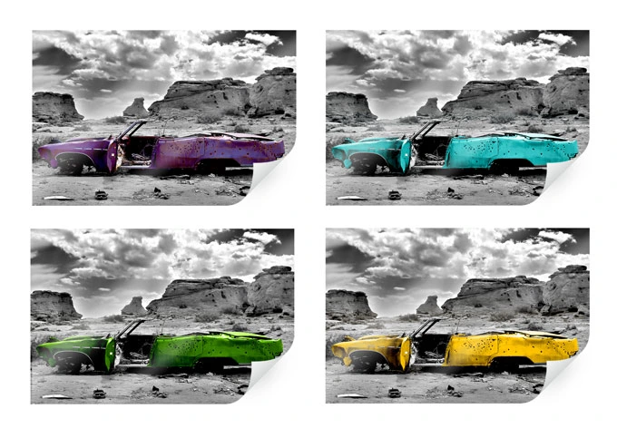 Poster Roter Cadillac 