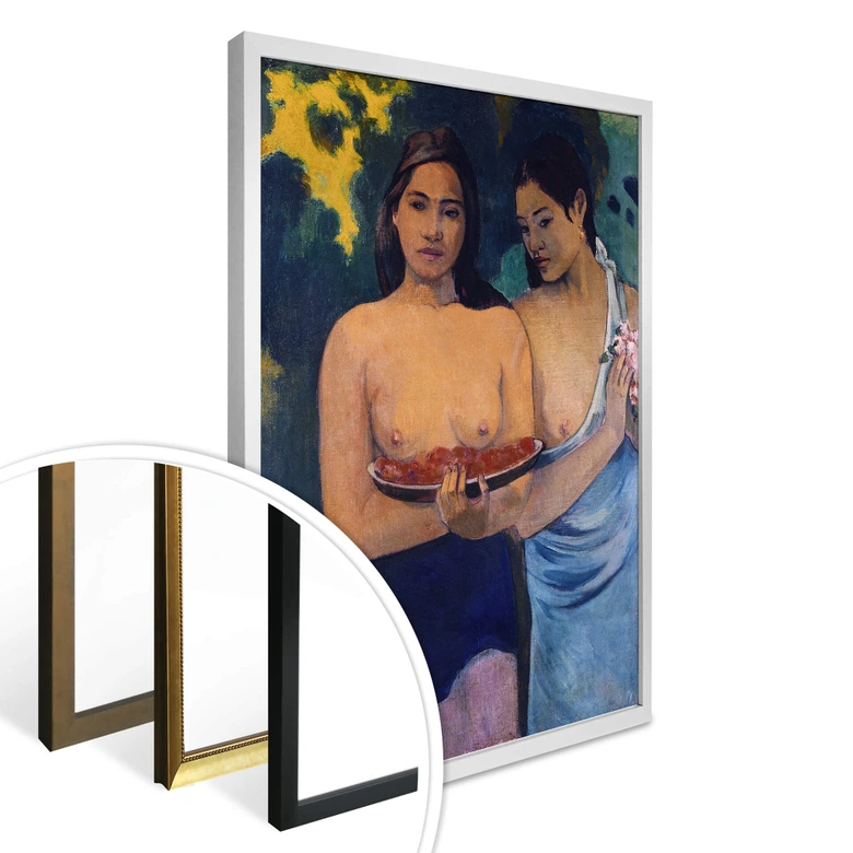 Poster Gauguin - Två kvinnor från Tahiti 