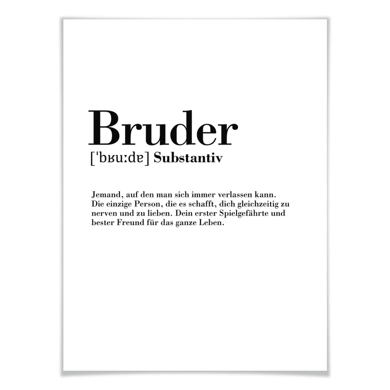 Poster Grammatik - Bruder 