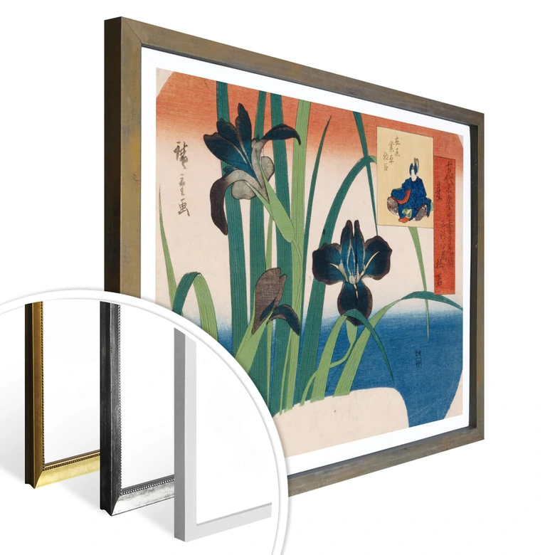 Poster Hiroshige - Schwertlilien 