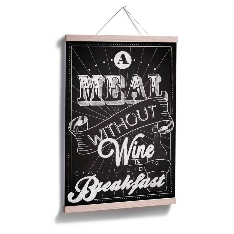 Poster A Meal without Wine 