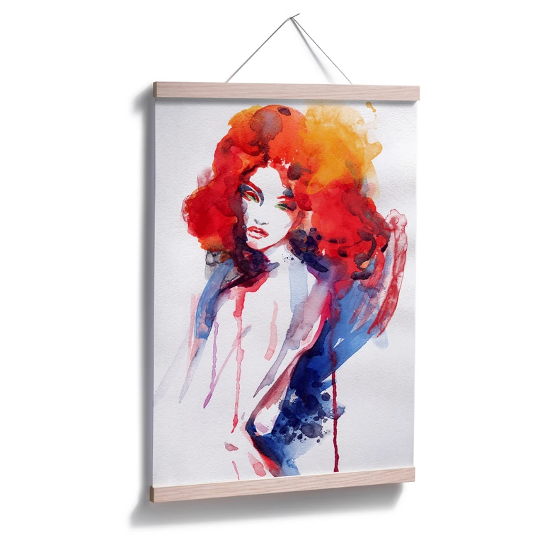Poster Die Frau mit dem feuerroten Haar 