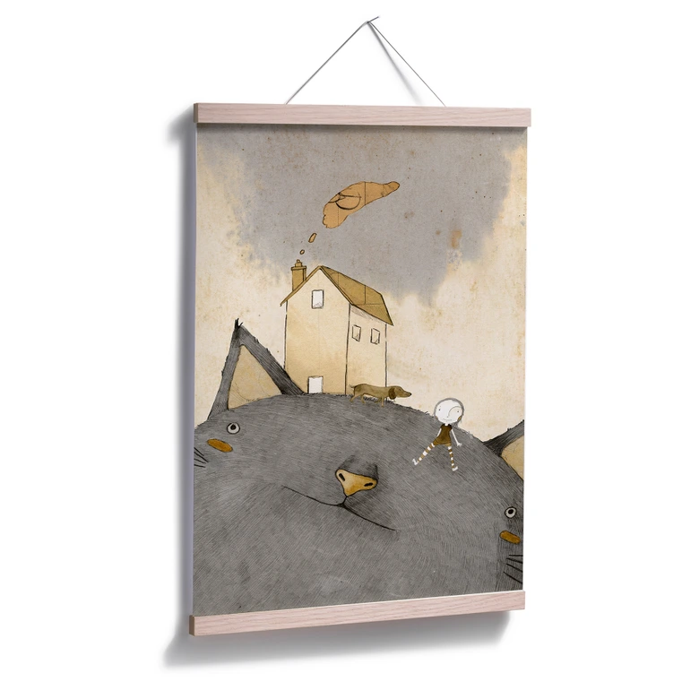 Poster Loske - Katzenhaus 