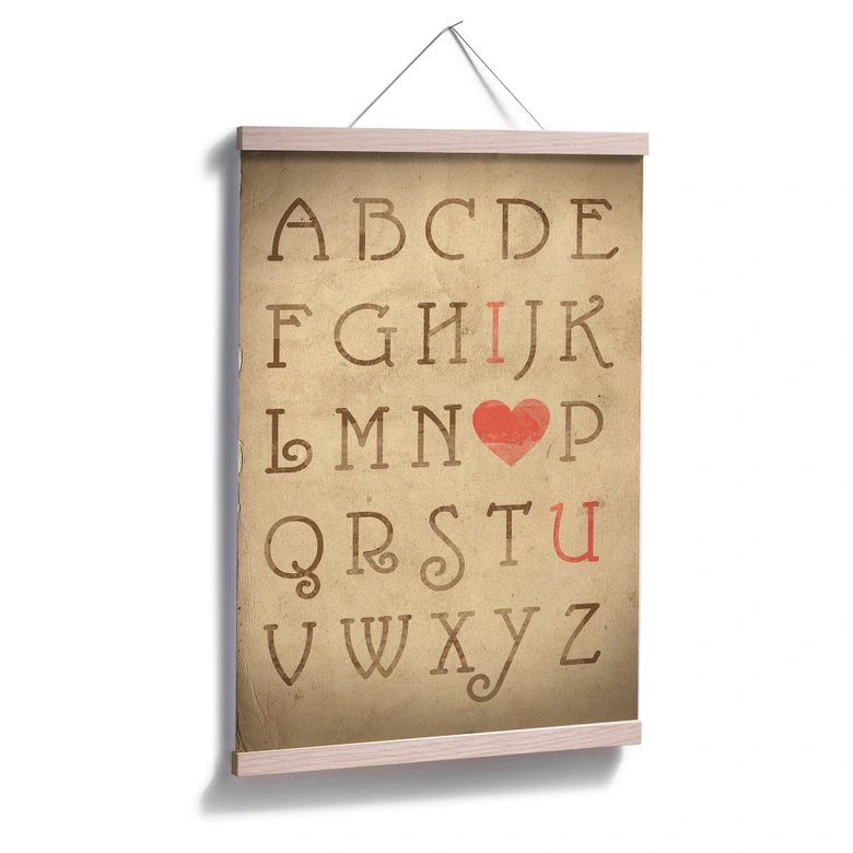 Poster Love Alphabet 