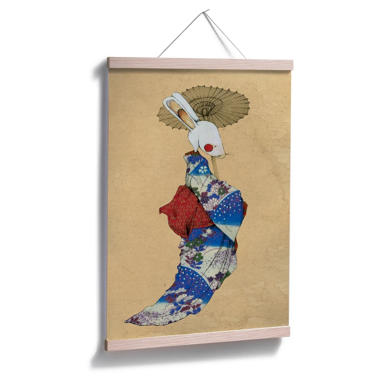 Poster Loske - Geisha Kaninchen 01 