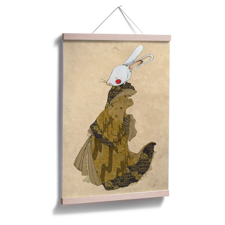 Poster Loske - Geisha Kaninchen 02 