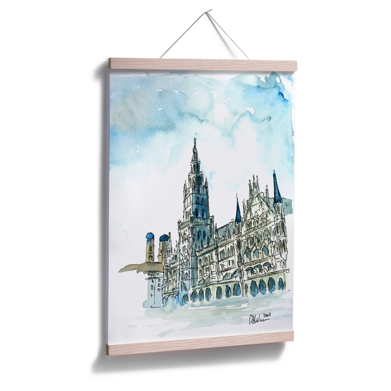 Poster Bleichner - Münchener Rathaus 