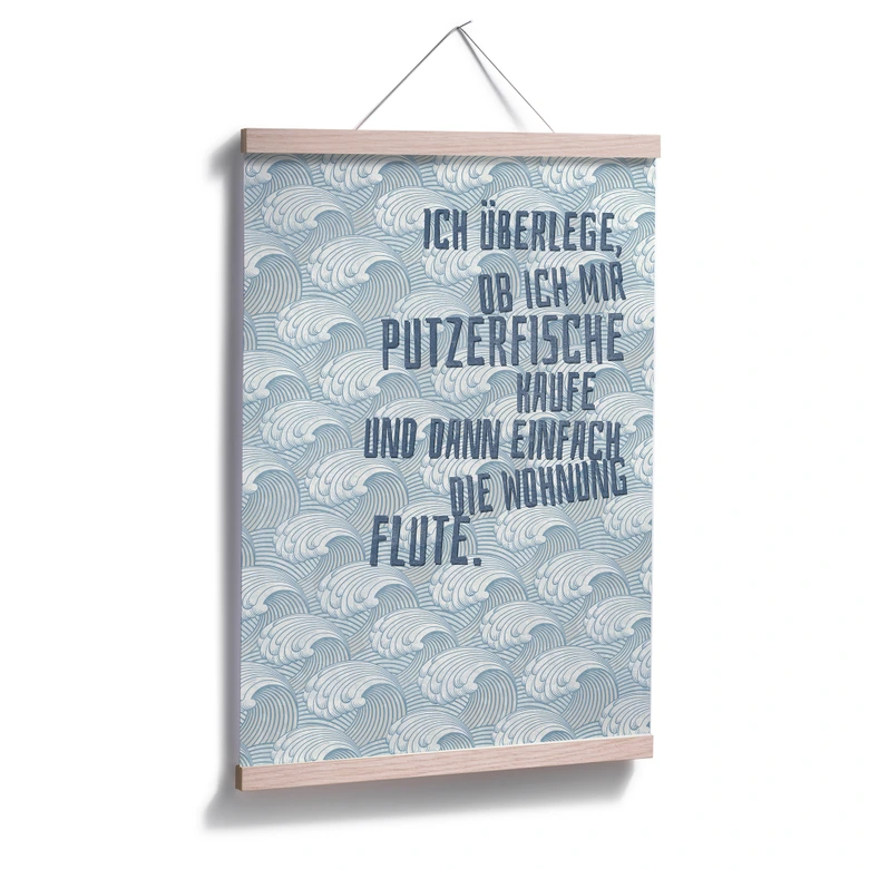 Poster Ich überlege, ob ich mir Putzerfische kaufe 