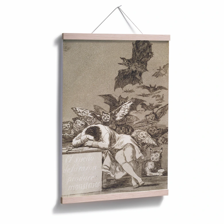 Poster de Goya - Der Schlaf der Vernunft gebiert Ungeheuer 