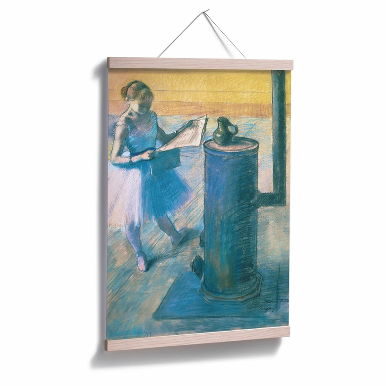 Poster Degas - Zeitunglesende Tänzerin 