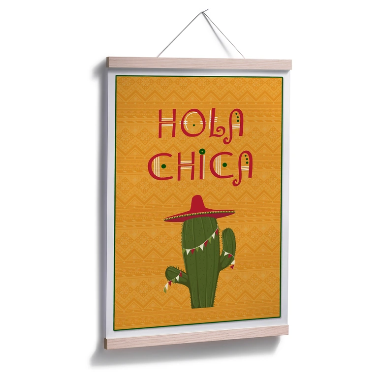 Poster Hola Chica 