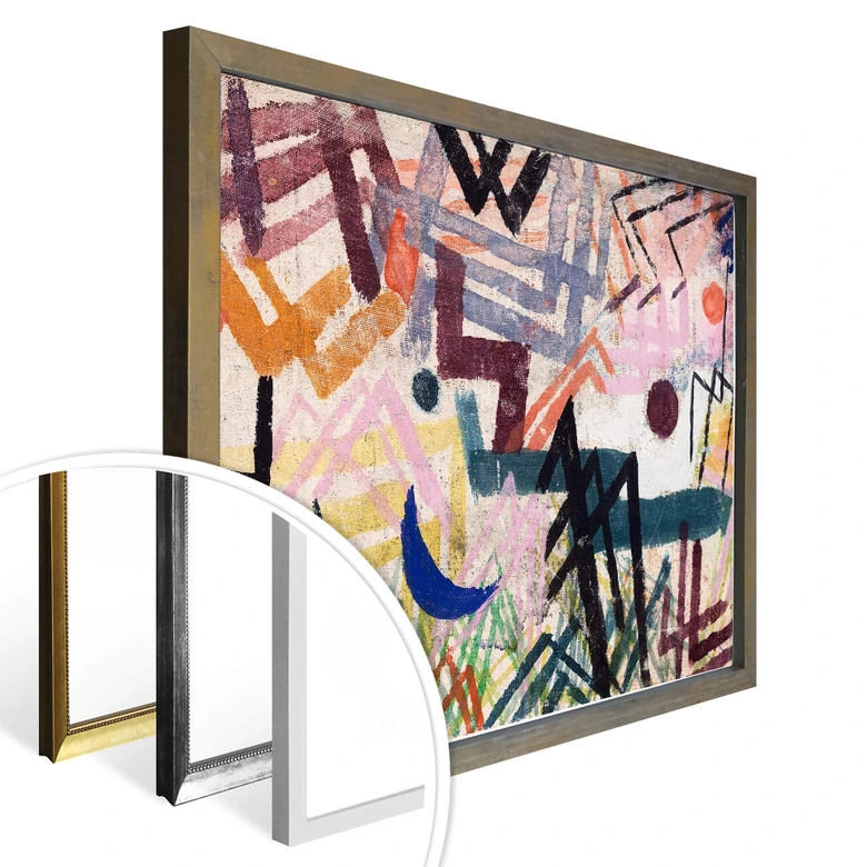 Póster Klee - El juego de fuerzas en un paisaje de Lech 