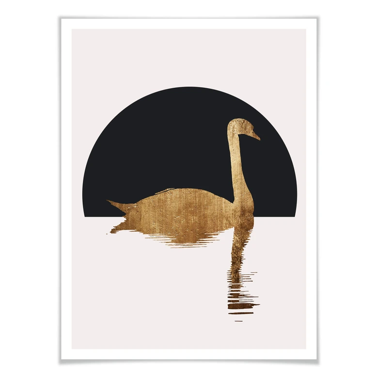 Plakat - Kubistika - Svanesø under halvmånen  