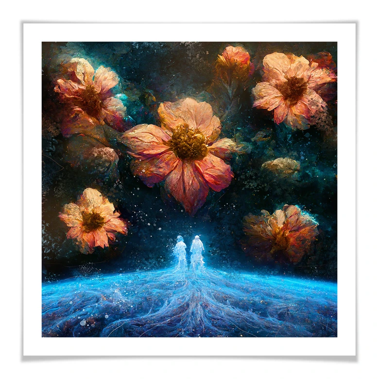 Poster Heine - Ursprung vom Leben - Astro Cruise - Quadratisch 