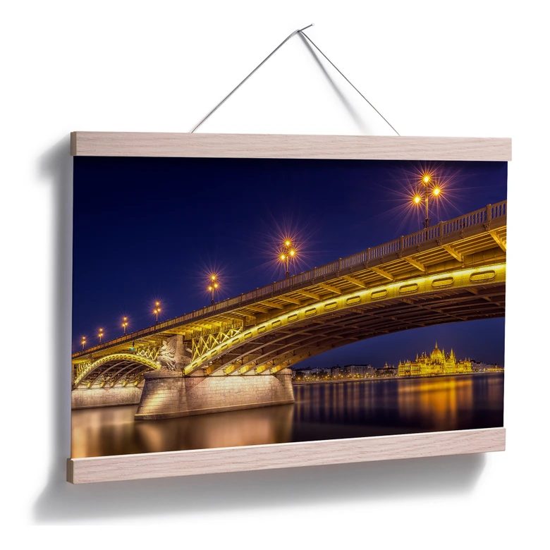 Poster Mørkeberg - Budapest bei Nacht 