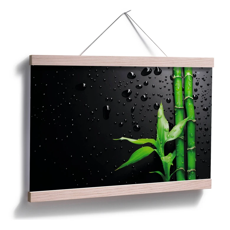 Poster Bamboo over Black 