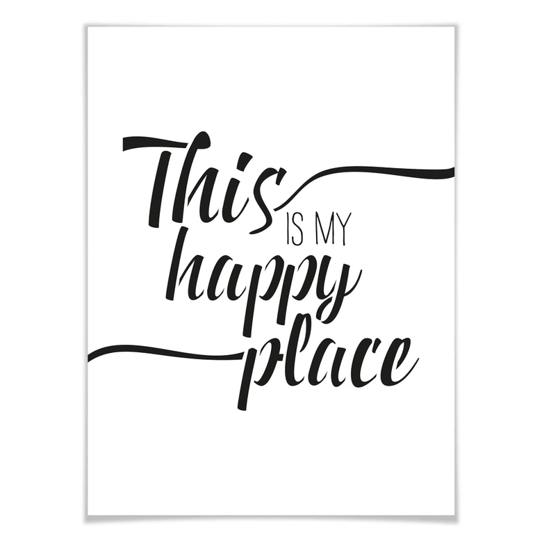 Poster - This is my happy place 