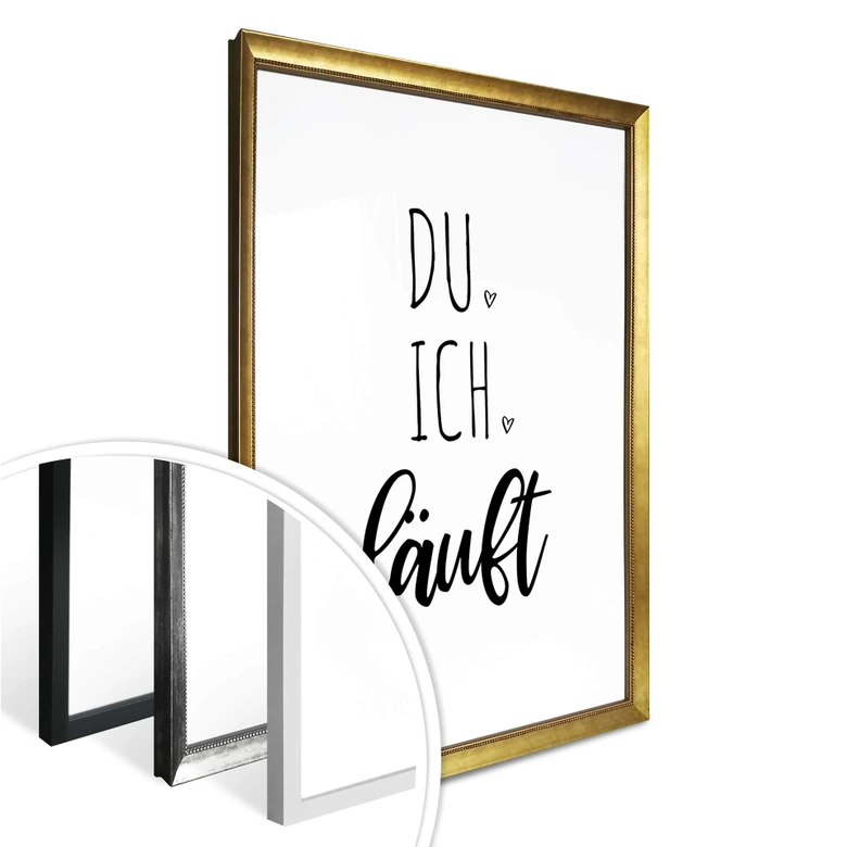 Poster Du, ich, läuft 