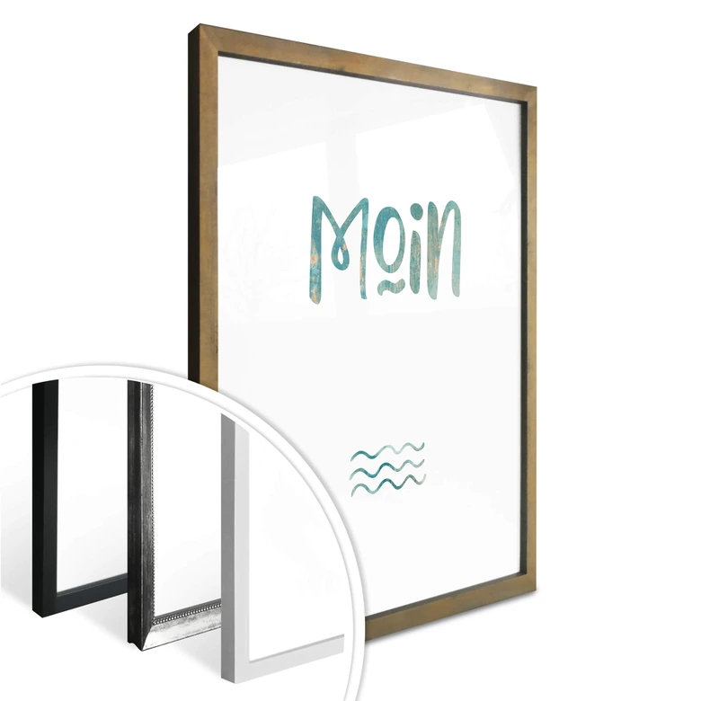 Poster Moin - Norddeutscher Gruß 