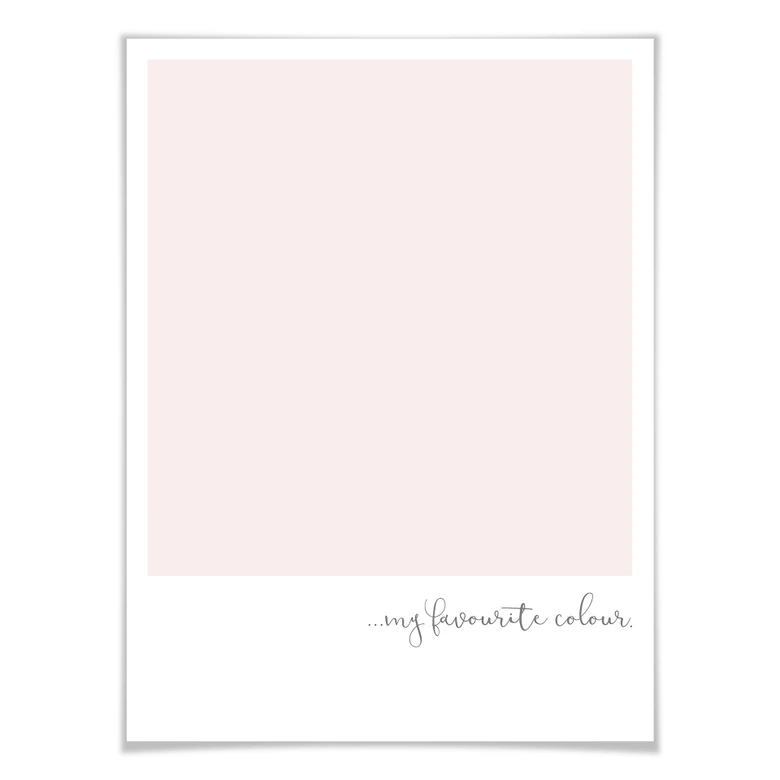 Poster My favourite colour - rosè 