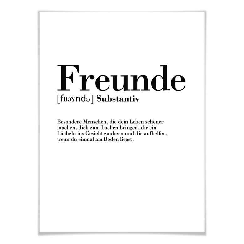 Poster Grammatik - Freunde 