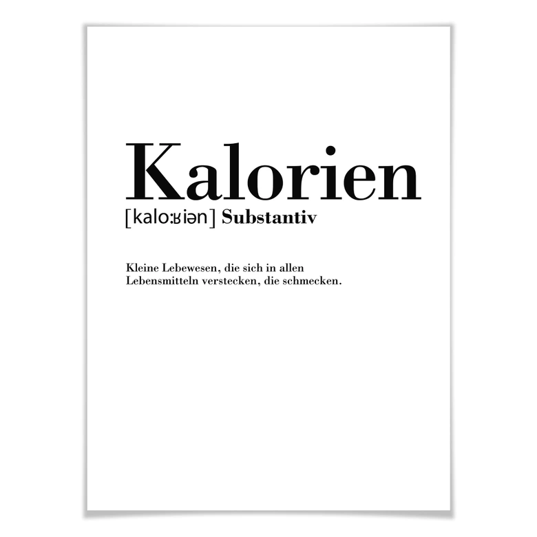 Poster Grammatik - Kalorien 