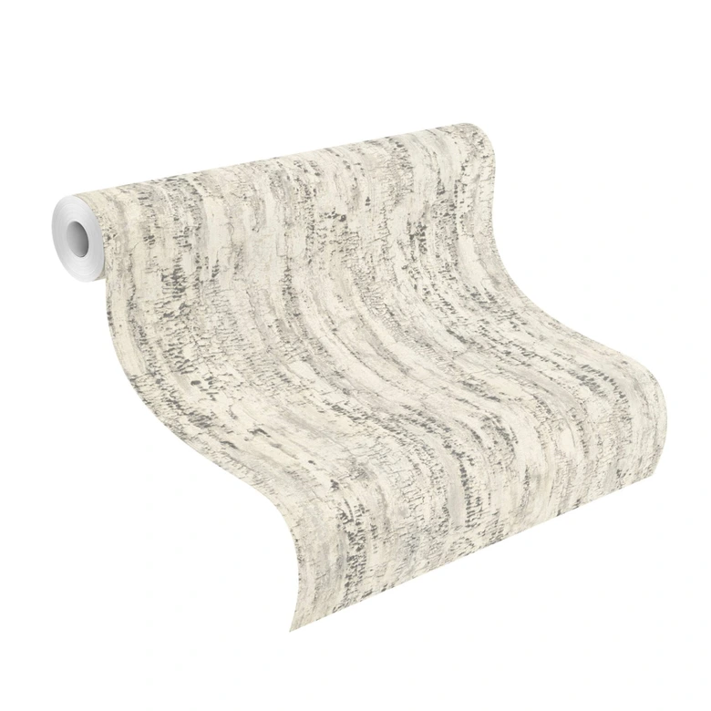 Rasch papier peint intissé, papier peint à motifs Composition gris blanc 
