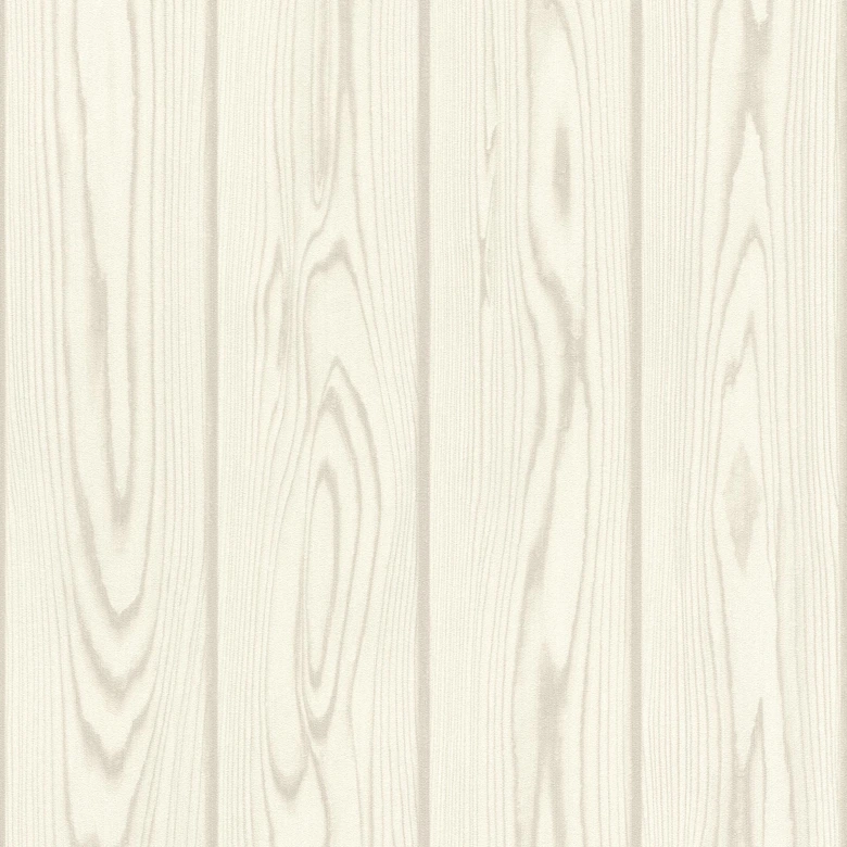 Holzoptiktapete, Vliestapete Factory V weiß 